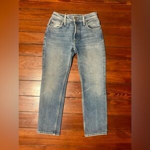 B SIDES Light Blue Straight Jeans cropped